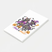 Schattige Halloween kattenpoten en toverspreuken Post-it® Notes (Schuin)