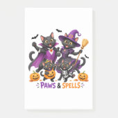 Schattige Halloween kattenpoten en toverspreuken Post-it® Notes (Voorkant)