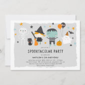 Schattige Halloween Kinder Verjaardag Kaart (Voorkant)