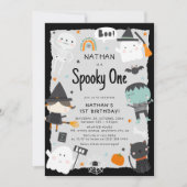 Schattige Halloween Kinderen 1e Verjaardag Kaart (Voorkant)
