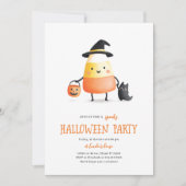 Schattige Halloween kinderfeest Kaart (Voorkant)