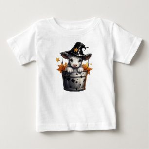 SCHATTIGE HALLOWEEN KOE IN EEN EMMER