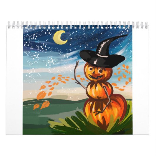schattige halloween kostuum kalender (Hoes)