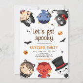 Schattige Halloween Kostuum Party Kinder Kaart (Voorkant)