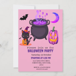 Schattige Halloween Kostuumfeest Kaart