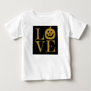 Schattige Halloween LIEFDE, met gouden glitterlett
