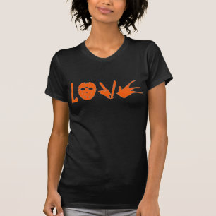 Schattige Halloween Liefde Oktober Vakantie Seriem T-shirt