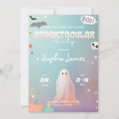 Schattige Halloween Little Boo Babyshower Spooktac Kaart (Voorkant)