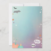 Schattige Halloween Little Boo Babyshower Spooktac Kaart (Achterkant)
