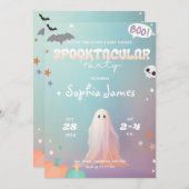 Schattige Halloween Little Boo Babyshower Spooktac Kaart (Voorkant / Achterkant)