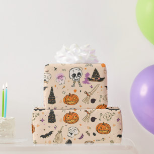 Schattige Halloween Mix Cadeaupapier