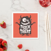 Schattige Halloween monster Servet (Insitu)