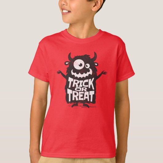 Schattige Halloween monster T-shirt (Voorkant)