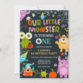 Schattige Halloween monstertje wordt een Kaart (Voorkant)