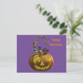 Schattige Halloween Mouse Trio Briefkaart (Staand voorkant)