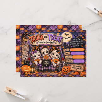 Schattige Halloween Mummie Koffer of Behandel Cele Kaart