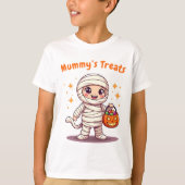 Schattige Halloween Mummy Child T-shirt (Voorkant)