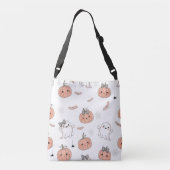 Schattige Halloween naadloos patroon Crossbody Tas (Achterkant)