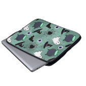 Schattige Halloween naadloos patroon Laptop Sleeve (Voorkant onderkant)