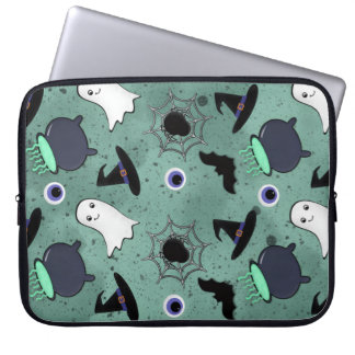 Schattige Halloween naadloos patroon Laptop Sleeve
