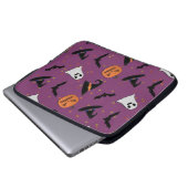 Schattige Halloween naadloos patroon Laptop Sleeve (Voorkant onderkant)