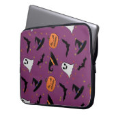 Schattige Halloween naadloos patroon Laptop Sleeve (Voorkant Links)