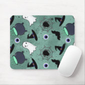 Schattige Halloween naadloos patroon Muismat (Met muis)