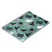 Schattige Halloween naadloos patroon Notitieboek (Linkerzijde)