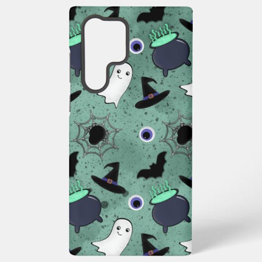 Schattige Halloween naadloos patroon Samsung Galaxy Hoesje (Achterkant)