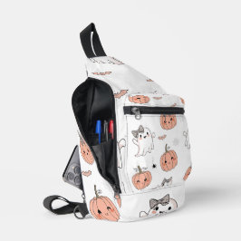 Schattige Halloween naadloos patroon Sling Bag