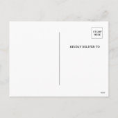 Schattige Halloween Open House Invitation Briefkaa Feestdagenkaart (Achterkant)