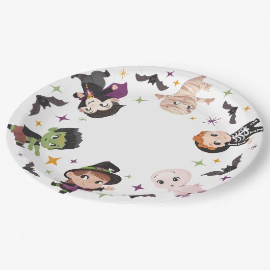 Schattige Halloween Papier Bord, Party Supplies Papieren Bordje (Gekanteld)