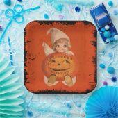 Schattige Halloween Party Bord,  Halloween Papieren Bordje (Feest)