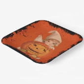 Schattige Halloween Party Bord,  Halloween Papieren Bordje (Gebogen)