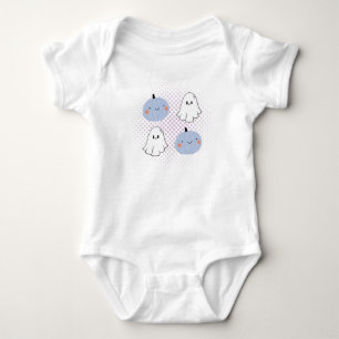 Schattige Halloween Peuter Jersey Geesten, Pompoen Romper