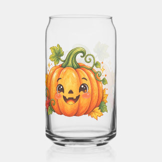 Schattige Halloween Pompoen Drinkglas | Whimsy Blikvorm Glas