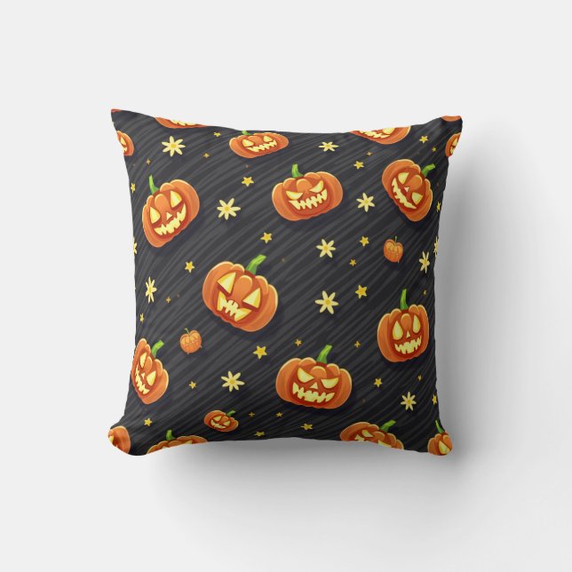 Schattige Halloween pompoen kussen (Voorkant)