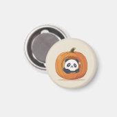 Schattige Halloween Pompoen Panda Magneet (Voorkant / Achterkant)