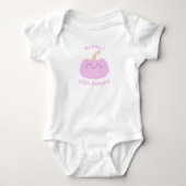 Schattige Halloween Pompoen Romper (Voorkant)