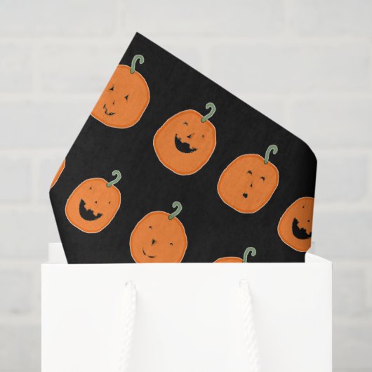 Schattige Halloween pompoenen Tissuepapier (Cadeauzakje)