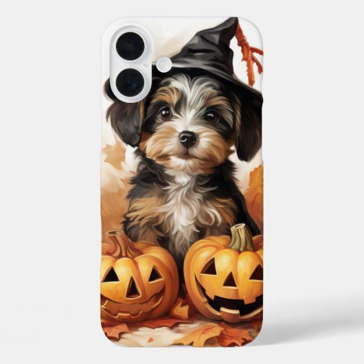 SCHATTIGE HALLOWEEN PUPPYHOND MET POMPOENEN Case-Mate iPhone CASE (Achterkant)