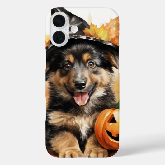 SCHATTIGE HALLOWEEN PUPPYHOND MET POMPOENEN Case-Mate iPhone CASE (Achterkant)