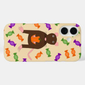 Schattige Halloween-rat en pompoen Case-Mate iPhone Case (Achterkant (horizontaal))