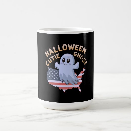 Schattige Halloween Schattigee Ghost Spooky, Grapp Koffiemok (Center)
