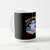 Schattige Halloween Schattigee Ghost Spooky, Grapp Koffiemok (Voorkant links)