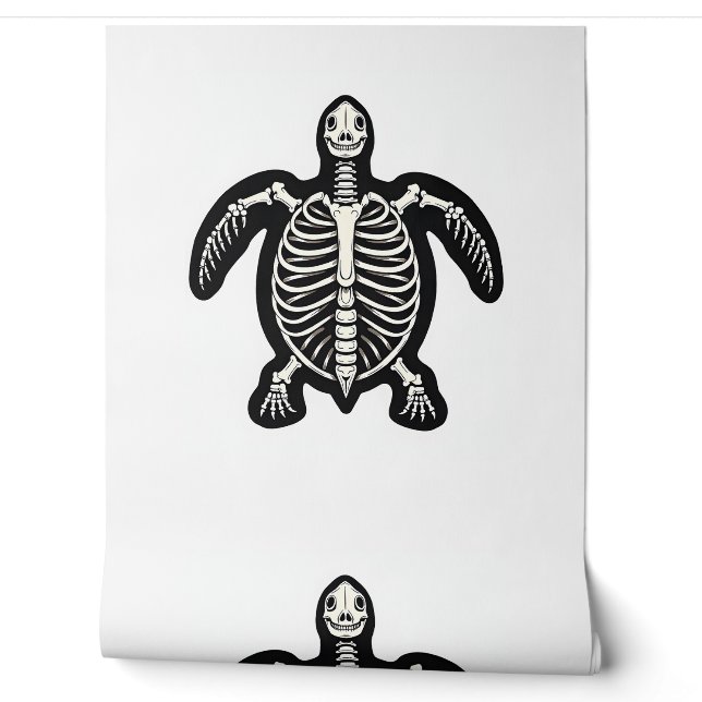 Schattige Halloween Schildpad Skelet Schildpad Fos Behang (Afrollen)