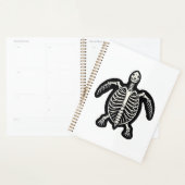 Schattige Halloween Schildpad Skelet Schildpad Fos Planner (Display)