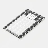 Schattige Halloween Skelet Geest Pompoen Print Post-it® Notes (Schuin)