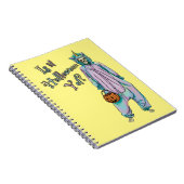 Schattige Halloween Skeleton Notitieboek (Rechterzijde)