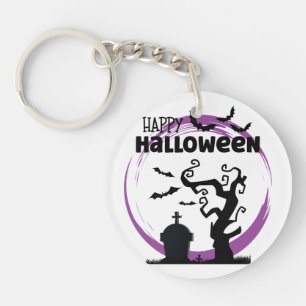 Schattige Halloween-sleutelhangers Geesten, Pompoe Sleutelhanger